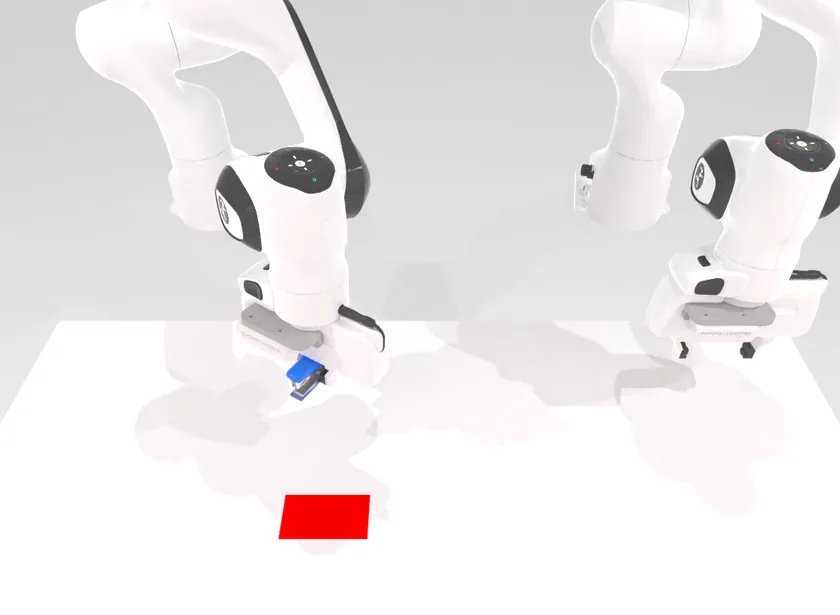 Move stapler pad: Move the stapler onto the coloured mat.