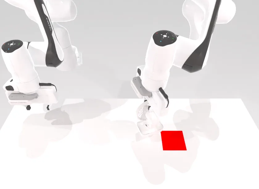 Place fan: Put the fan on the mat, facing the robot.
